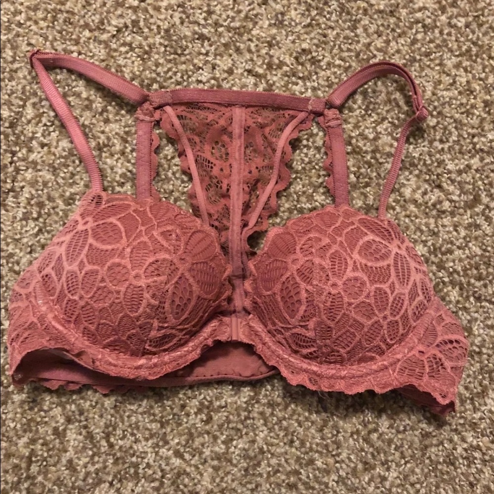 VS Mauve Lace Racerback Bralette